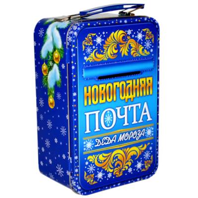 Детский новогодний подарок в жестяной упаковке весом 600 грамм в Тарусе