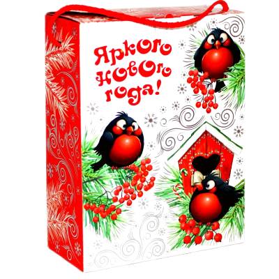 Сладкий подарок на Новый Год в картонной упаковке весом 750 грамм в Тарусе