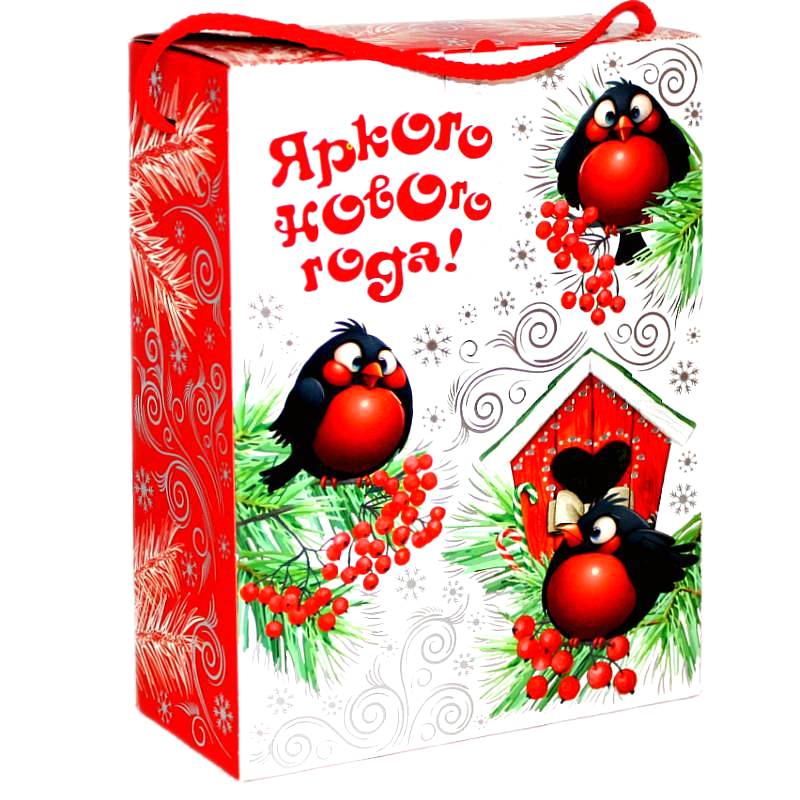 Сладкий подарок на Новый Год в картонной упаковке весом 750 грамм в Тарусе